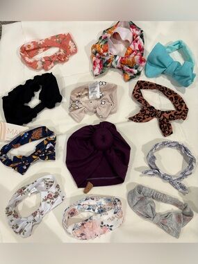 NWOT! Bundle of 12 Infant/baby/toddler hat and headbands!